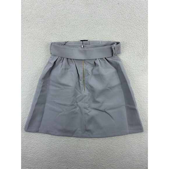 Ank Rouge Skirt Women’s M Gray Belted Ruffle Bow Pockets High Waist Japan Kawaii - Picture 8 of 9